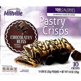 Millville Pastry Crisp Naturally Flavor (10 Bars) (Chocolatey Bliss)