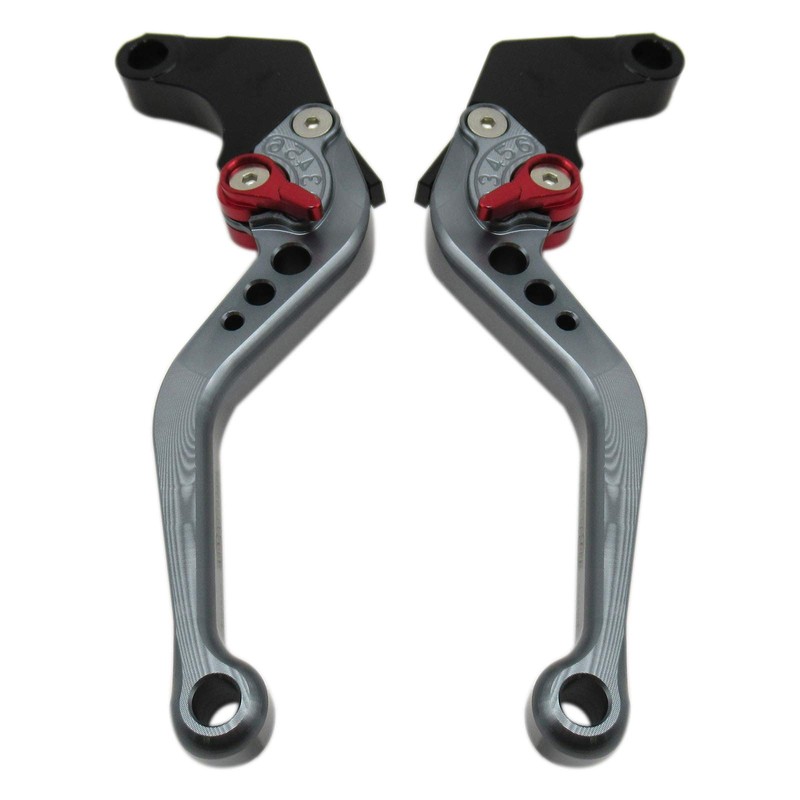 Zafina-UP Titanium Gray CNC 6 Position Shorty Brake Clutch Lever