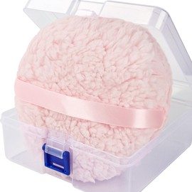 WSYUB Powder Puff, 6'' Powder Puff for Body Powder,Body Powder Puffs and Container,Oversize Dust Puffs for Women