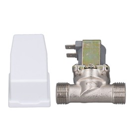 G1/2 Water Inlet Solenoid Valve Anti Backflow Removable Filter Screen Water Solenoid Valve for Heater Washer DC12V