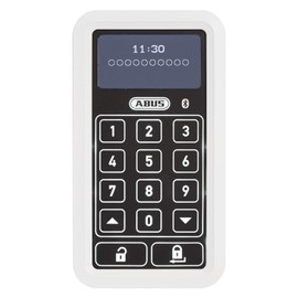 ABUS HomeTec Pro Bluetooth Keypad CFT3100 - Code Entry to Open the Front Door - for the HomeTec Pro Bluetooth Door Lock Unit CFA3100 - White