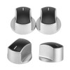Control Knobs Replacement, 2pcs Universal Stove Rotary Knobs Metal Knob