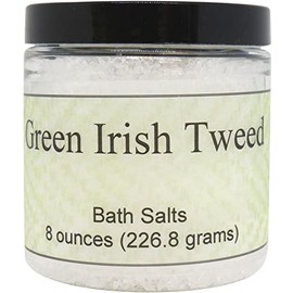 Green Irish Tweed Bath Salts by Eclectic Lady, 8 ounces