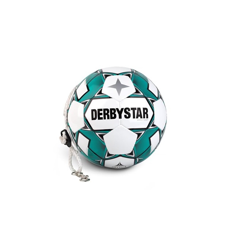 Derbystar Swing Heavy 1074500108 Adults' Football 5 White Turquoise