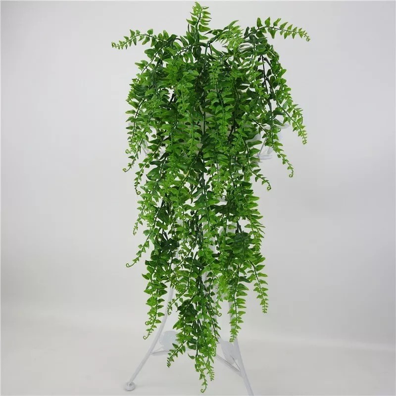 Liven&Decor Set 10 Helecho Colgante Artificial Follaje Jardín Muro Verde