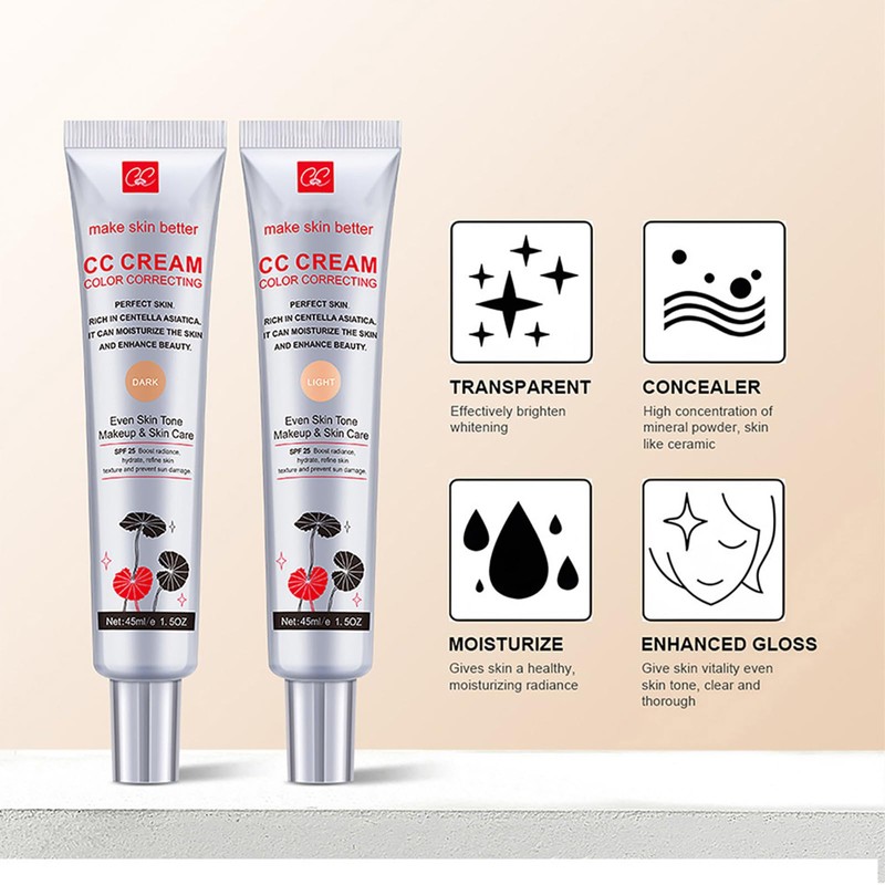 Centella Asiatica CC Cream, CC Cream Fluid Foundation to Cover
