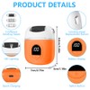 OSDUE OSDUE Electric Foot File Callus Remover, USB Rechargeable Foot Repair and Grinding Device, Comfortable, Gentle Hard Skin and Callus Removal, with 3 Roller, 2-Speed Mode, Orange