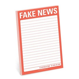 Knock Knock Fake News Great Big Sticky Notes, Funny Sticky Note Pad, 4 x 6-inches: Great Big Stickies