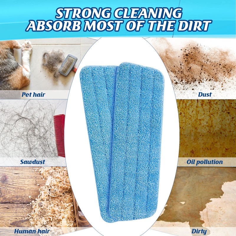 Microfiber Mop Pads Replacement Heads, Washable Reusable, 70 Pcs