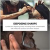 Beaupretty Disposal Blade Container Portable Sharps Container Razor Blades Dispenser