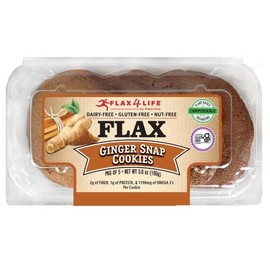 Flax 4 Life, Ginger Snap Cookies, 5.6 Ounce
