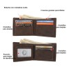 Monedero Para Hombre Cartera Caballero Cartera De Hombre Marrón Xiuhte