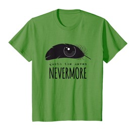 Edgar Allan Poe Il Corvo Nevermore Maglietta