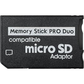 Chaojibao 1pc MicroSD to Memory Stick Pro Duo SDHC/SDXC Card Converter Adapter PSP Memory Card Converter (Black)