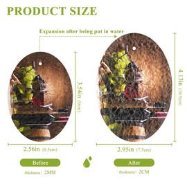 Red Wine Glass Cup Scrub Sponges Expanding Green Purple Grape Fruits Kitchen Cleaning Sponge Washing Dishes Non-Scratch Compressed Sponges Foam Compostable Pop up Sponges 3 Pieces