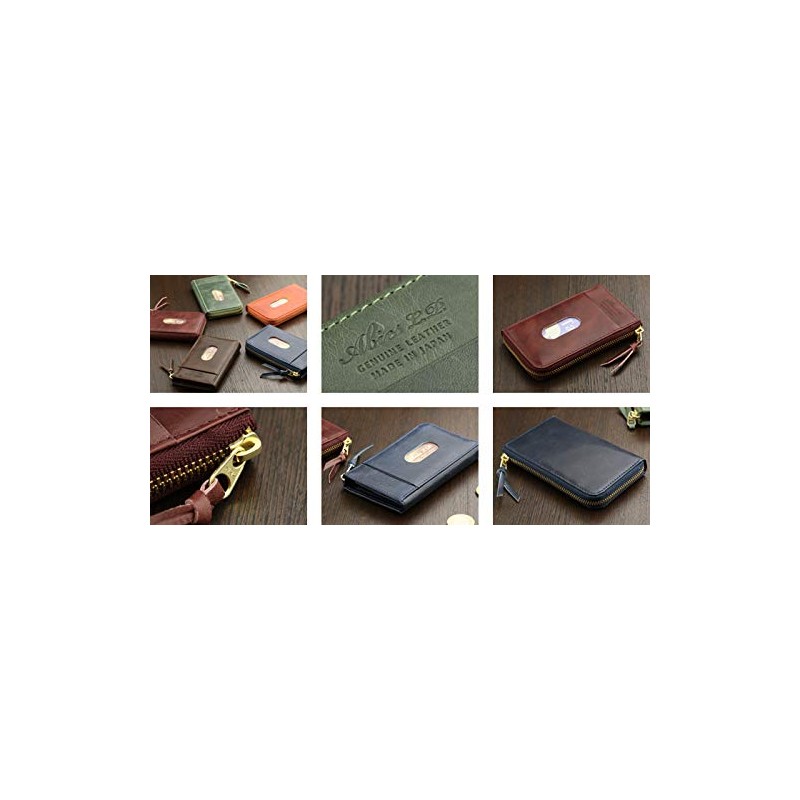 Avies Vintage Wax Leather, Genuine Leather, Pass Case, Card Case,