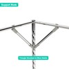 NKM Stainless Steel Adjustable Canopy Bed Frame, Suitable for Twin,Full,Queen