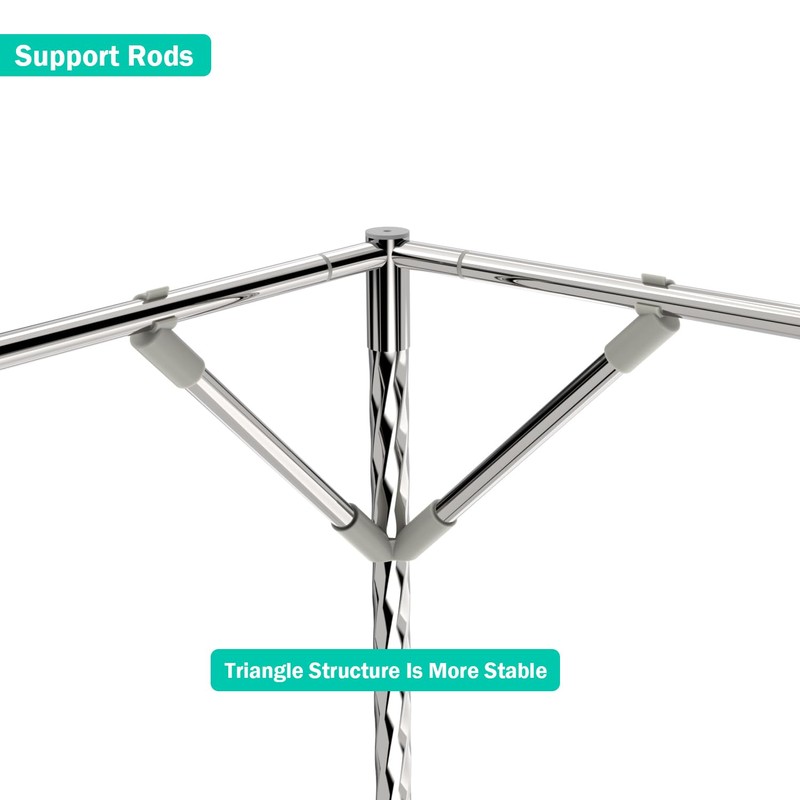 NKM Stainless Steel Adjustable Canopy Bed Frame, Suitable for Twin,Full,Queen