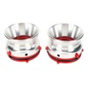 1 Pair NAB Hub Adapters Professional Polished Aluminum Reel to