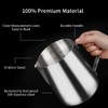 watchget Milk Frothing Pitcher 32oz/900ml - Stainless Steel Frothing Pitcher