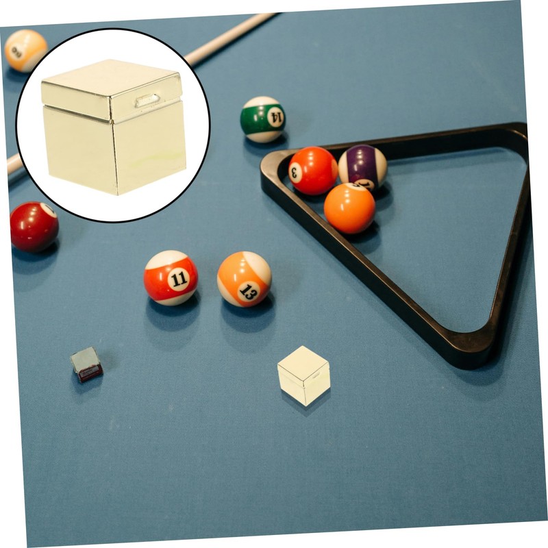 OHPHCALL Chalk Cube Holder: Metal Billiards Chalk Holder for Pool