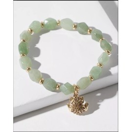 Chico's NWT Chico’s Frog Drop Off Bead Stretch Bracelet/SRP $35