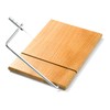 LZMS Wooden Cheese Cutting Board, Cheese Slicer Kit with Replaceable