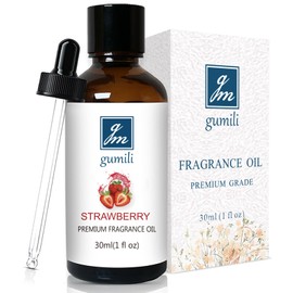 GM Gumili Strawberry Fragrance Oil, Perfume Oil, Home Scent Oils for Soaps, Candle Making, Dryer Balls, Diffusers, Laundry, Slime -1 oz /30ml