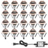 FVTLED WiFi LED Deck Lights Kit, 20 Pack D35 RGB