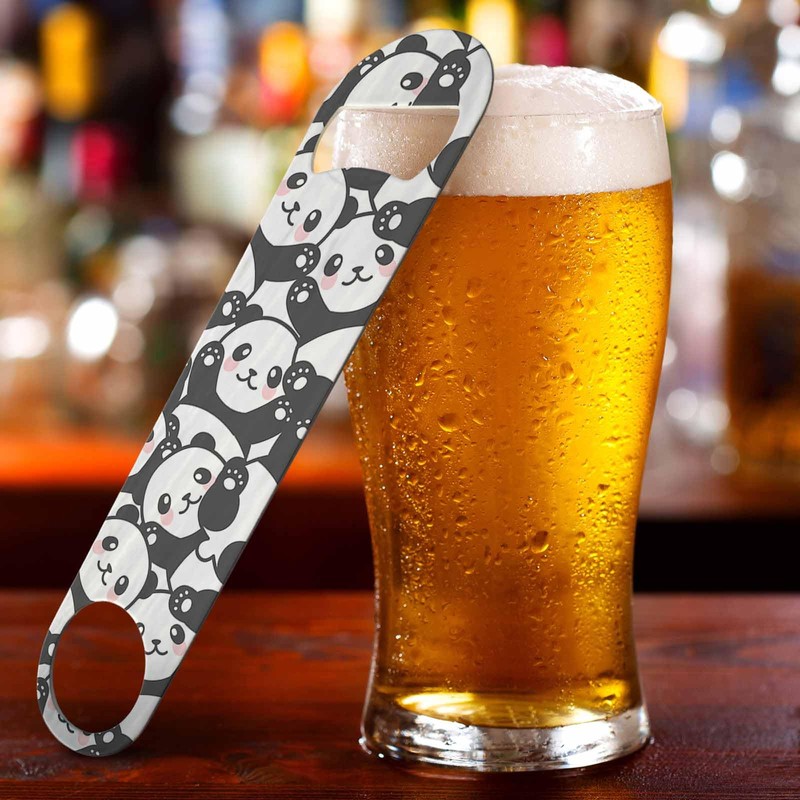 TASDANA Cartoon Panda Stainless Steel Bottle Opener Smile Cute Animal