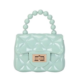 JienClound Little Girls Mini Purse PVC Crossbody Shoulder Handbag Bag Coin Wallets for Kids Gifts Presents (Green)