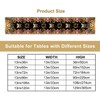 Nitmbi Mushroom Table Runner,Bohemian Starry Sky Mushroom Moon Phase Pattern