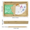 Yayatty Wooden Sand Tray with Lid for Writing Letters and