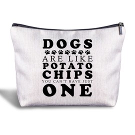 Zomhix Dog Lover Makeup Bag - Dog Mom Gifts Cosmetic Bag, Dog Gifts for Women, Dog Lovers Gifts for Women Makeup Pouch, Dog Owner Gifts, Dog Mama Gifts Zippered Bag for Women