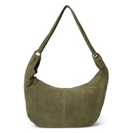 Free People Roma Suede Tote, Olive Moss