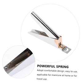 Outanaya U-shaped Nail Clipper Ergonomic Stainless Steel Extended Nail Tip Cutter for Home and Professional Manicure Non- Handle for Easy Grasp and Rustproof Design