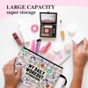 Cusrtyh My Daily Workout Affirmations Funny Canvas Zipper Makeup Bag,