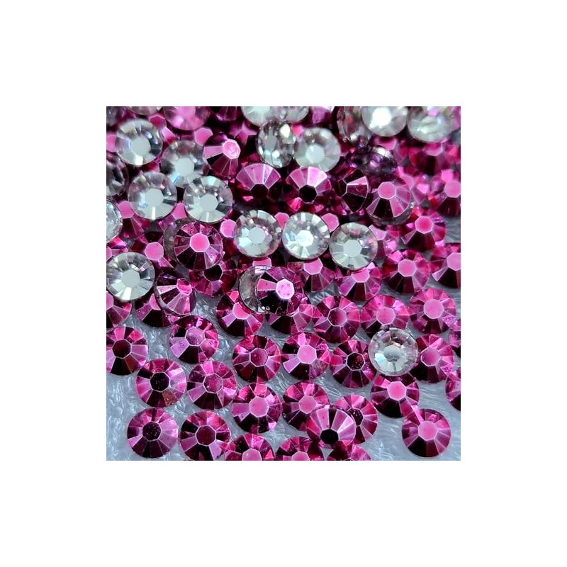 MajorCrafts 2000pcs 4mm ss16 Metallic Flat Back Round 14 Facets