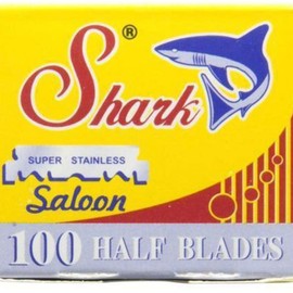 Single Edge Razor Blades Pack of 100 Premium Stainless Steel Derby Treet Shark Blades for Smooth Daily Grooming - Comfortable and Precision-Focused:_shark  100