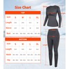 ATTRACO Womens Thermal Underwear Set Long Johns Base Layer Thermals