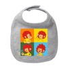 PUMUCKL Bavariashop Baby Bib Masterpiece Design, gray