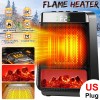 Portable Space Heater for Indoor Electric Flame Heaters PTC Fast