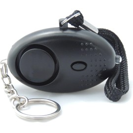 Emergency Personal Safety Alarm, 140DB Security Alarms Keychain with LED Light, Portable Defence Alarm, Self-Protection Loud Alarm, Panic Alarm for Men, Women, Children and Elders (Black).