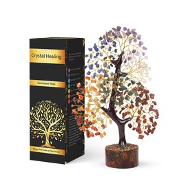 Saburial 7 Chakra Tree of Life, Crystal Tree for Home Decor, Crystals and Stones, Birthday Gifts for Women, Mom, Office Desk Decor, Living Room Decor, House Warming Gifts New Home