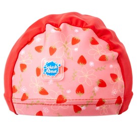Splash About Swim Cap Baby Kids Swim Cap Baby Kids Swimwear Swimming Pool UV Protection Boys Girls Toddler, Strawberry Field