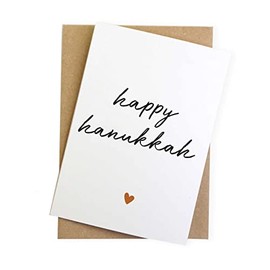 Happy Hanukkah Modern Jewish Celebration Card