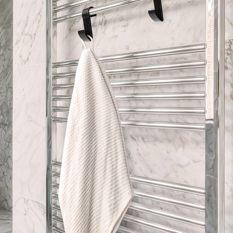 Sillar Radiator Hooks Pack of 8 Black - Towel Hooks