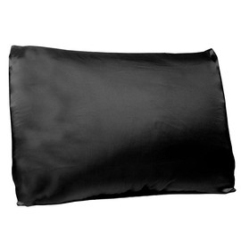 Bella Sleep + Spa Pillow Case Double-Sided Mulberry Silk Pillowcase for Hair and Skin, King Size, Black