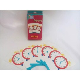 Hacer y Aprender Flashcards Reloj, Matemático 40 Cartas, Didáctico