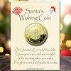 Christmas Eve Box Santa Wish Coin, Stocking Filler Keepsake, 40mm